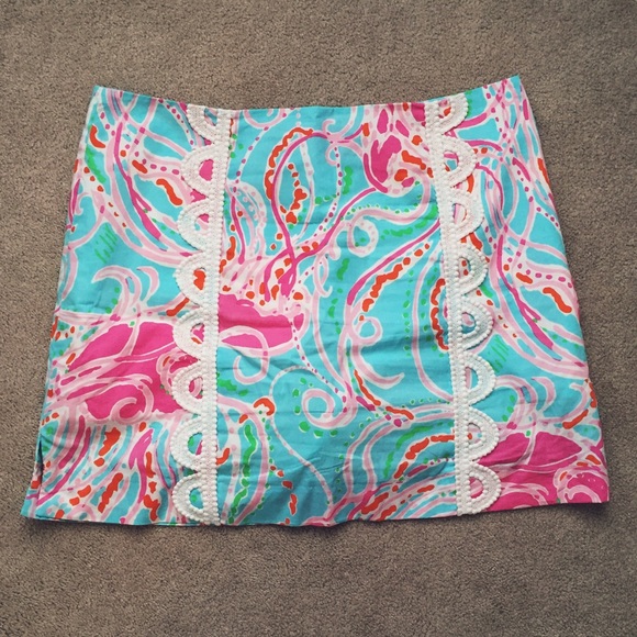 Lilly Pulitzer Pants - Lilly Pulitzer Jellies Be Jammin Marigold Skort